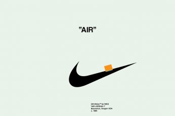 Wallpaper Nike Logo With Text Overlay, Fashion, Off White,