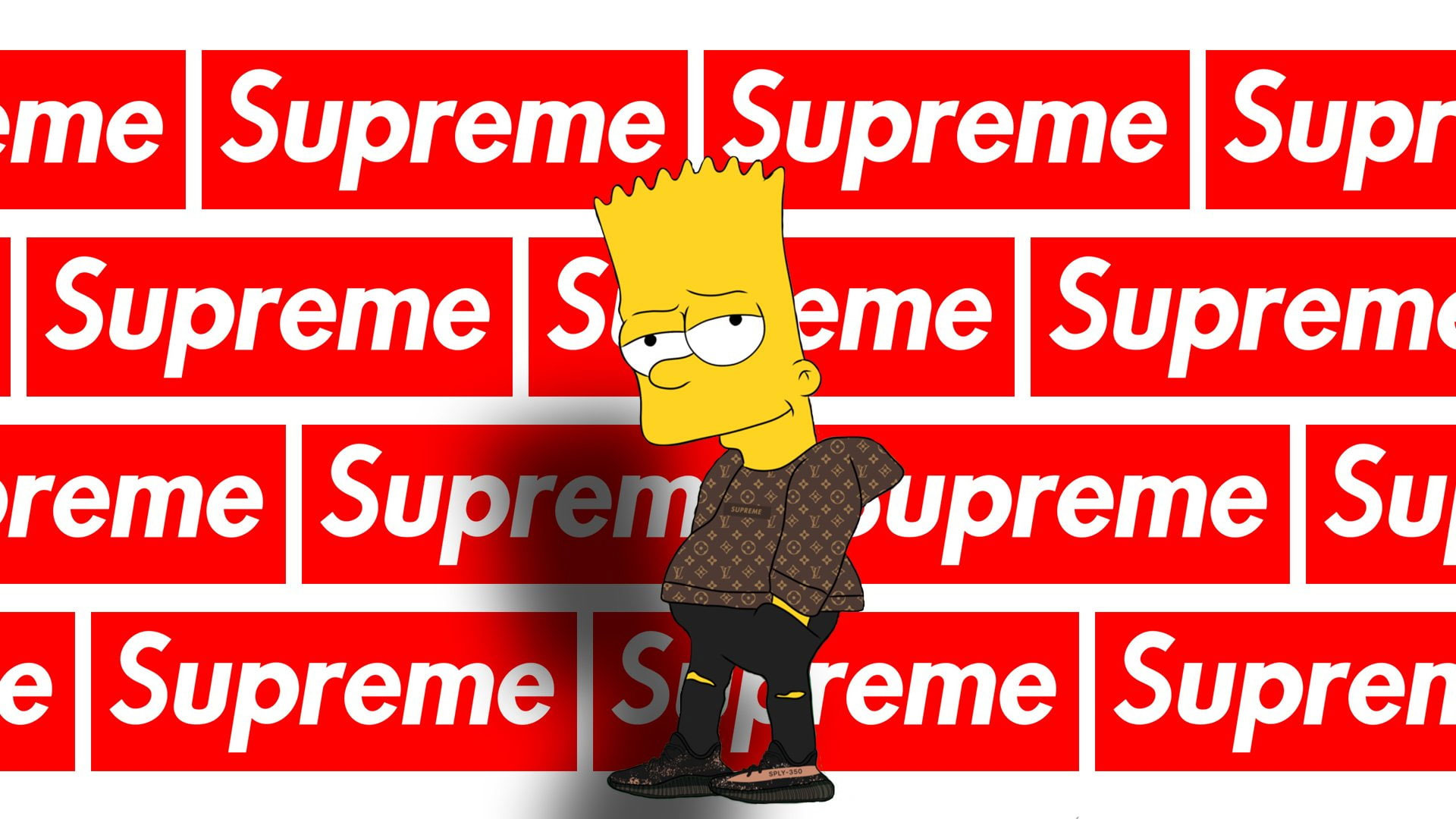 Wallpaper The Simpsons Bart Simpson, Supreme