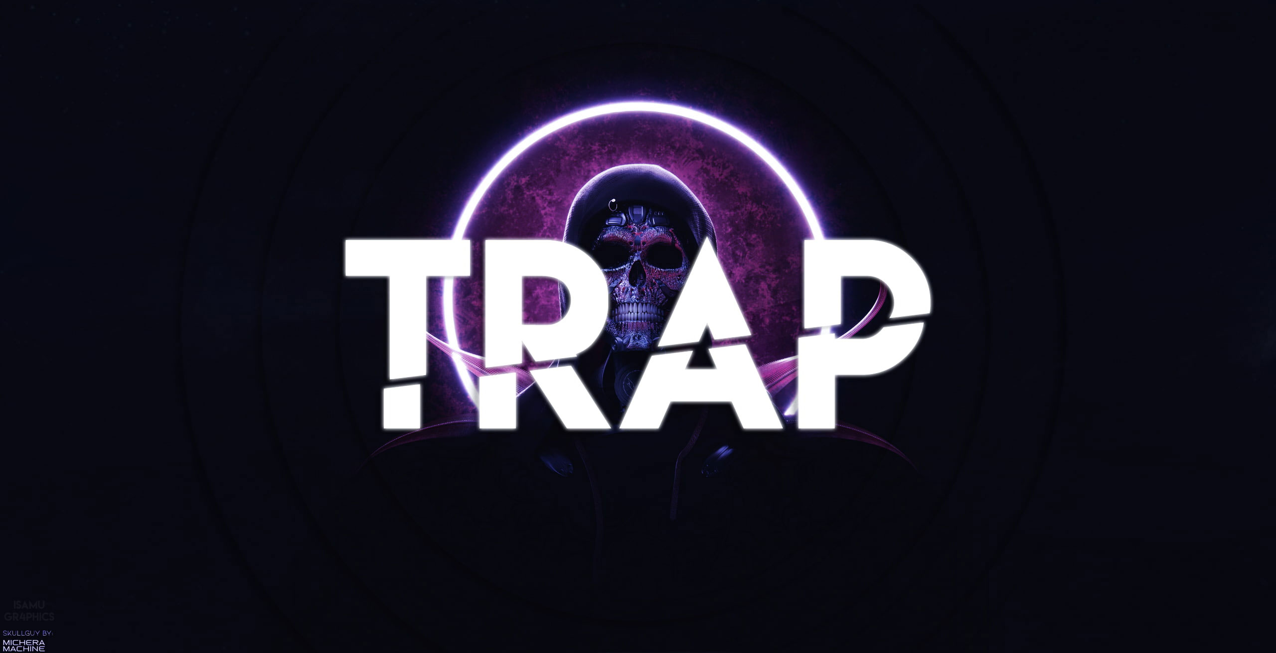 Wallpaper Trap Music, Skull, Hoodie, Others 2560x1311