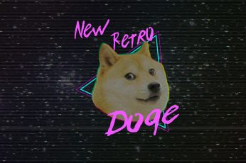 Wallpaper Adult Brown Shiba Inu With Text Overlay, Doge