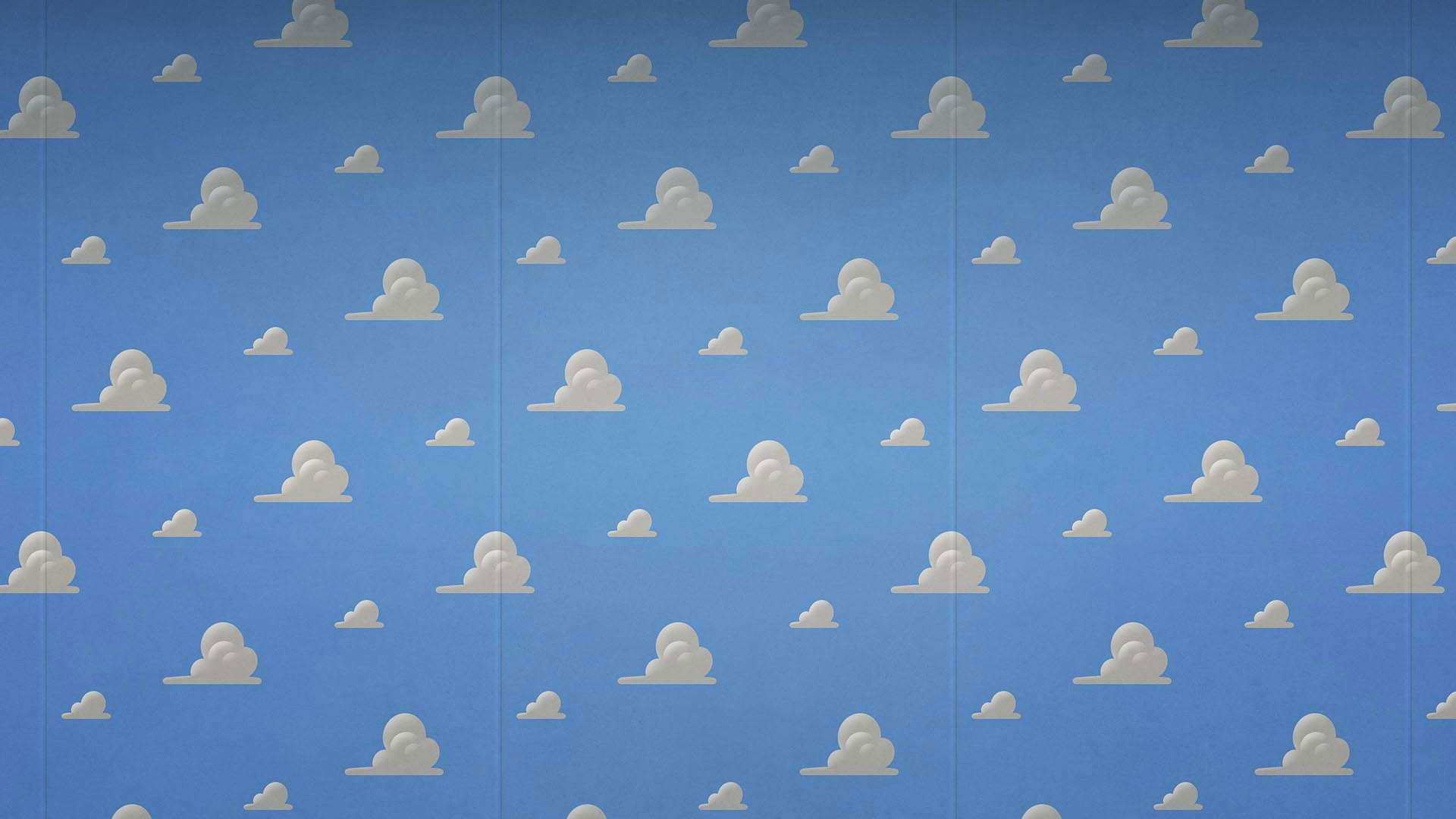 Wallpaper Andys Bedroom From Toy Story Hd, Blue, Clouds