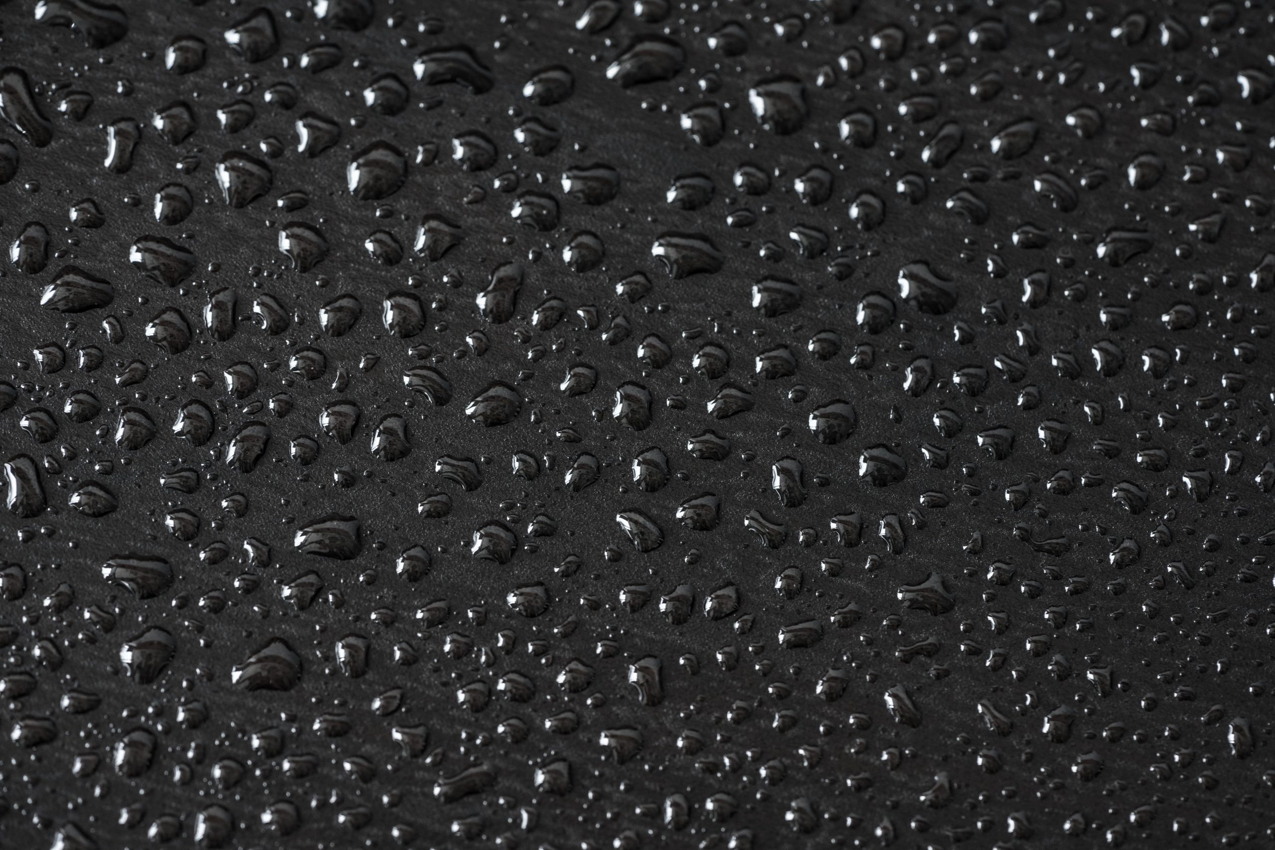 Wallpaper Black Water Drops Abstract Background Pattern