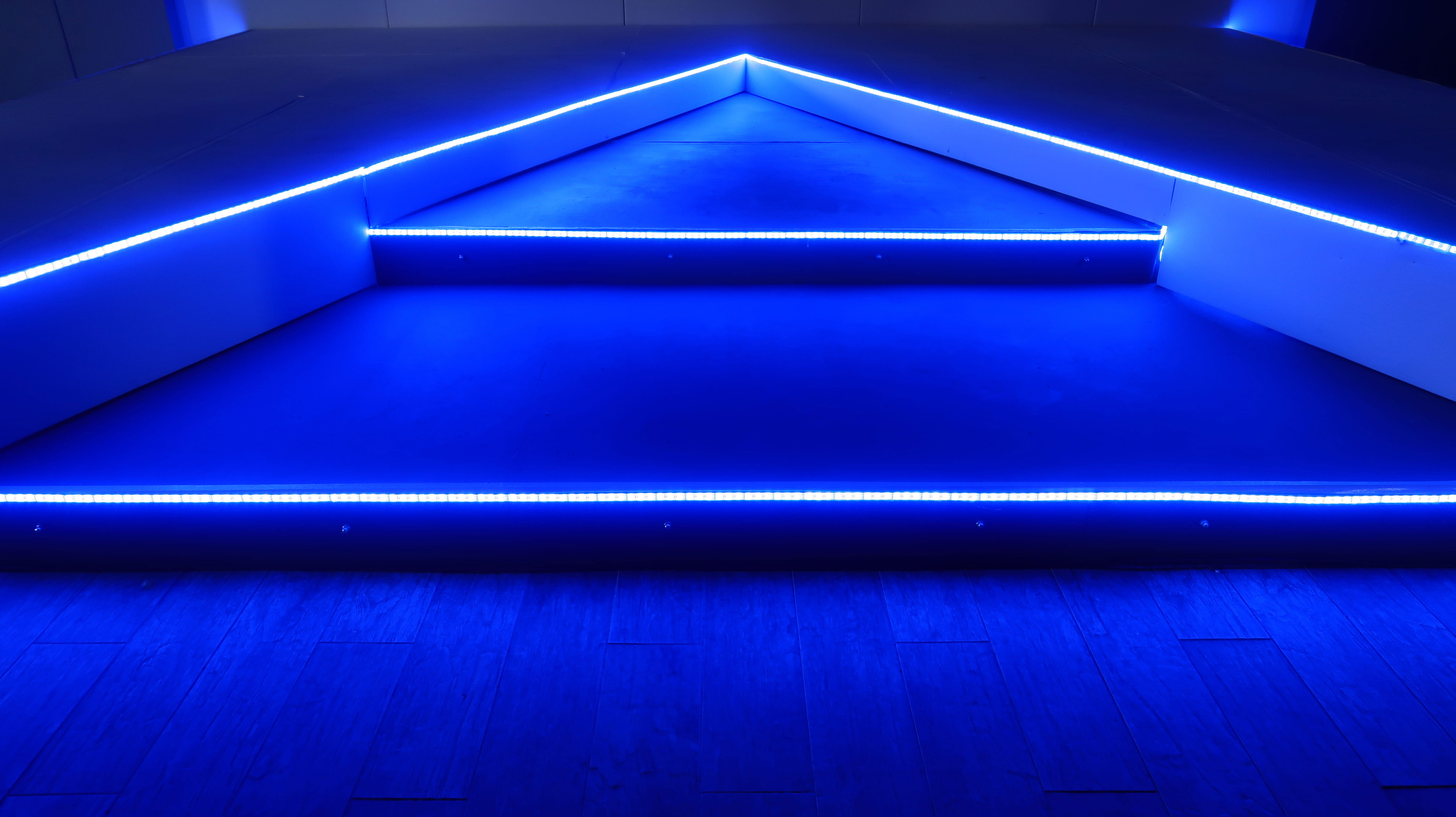 Wallpaper Blue Led Strip, Blue Neon Lights, Abstract, Abstract, Neon