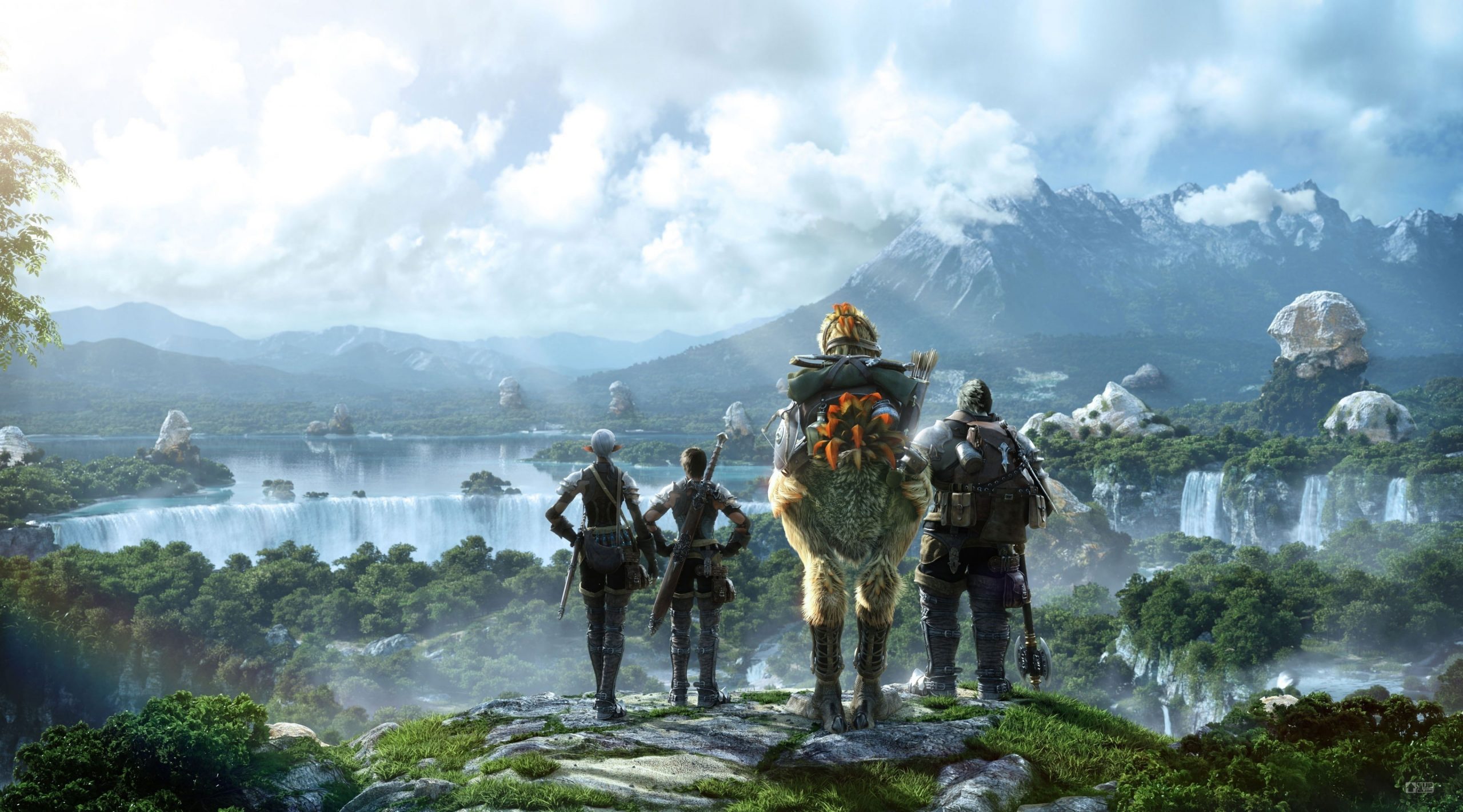Wallpaper Final Fantasy Xiv, Four Characters Digital