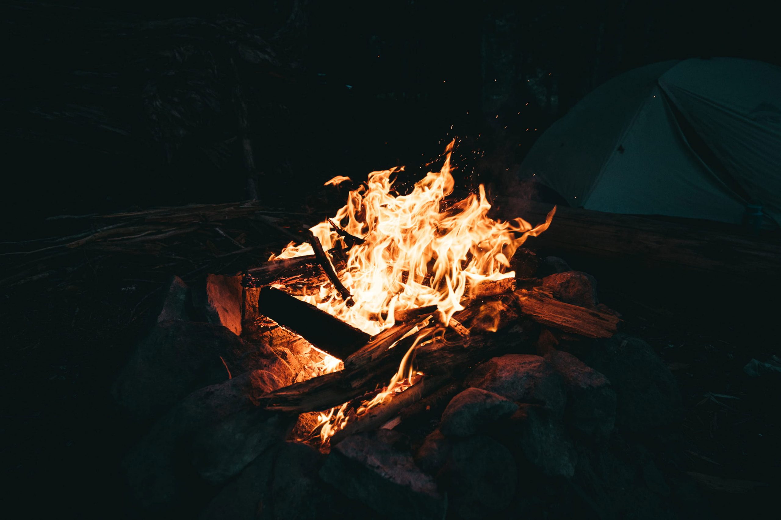 Wallpaper Firing Wood, Flame, Burn, Fire, Campfire, Camp