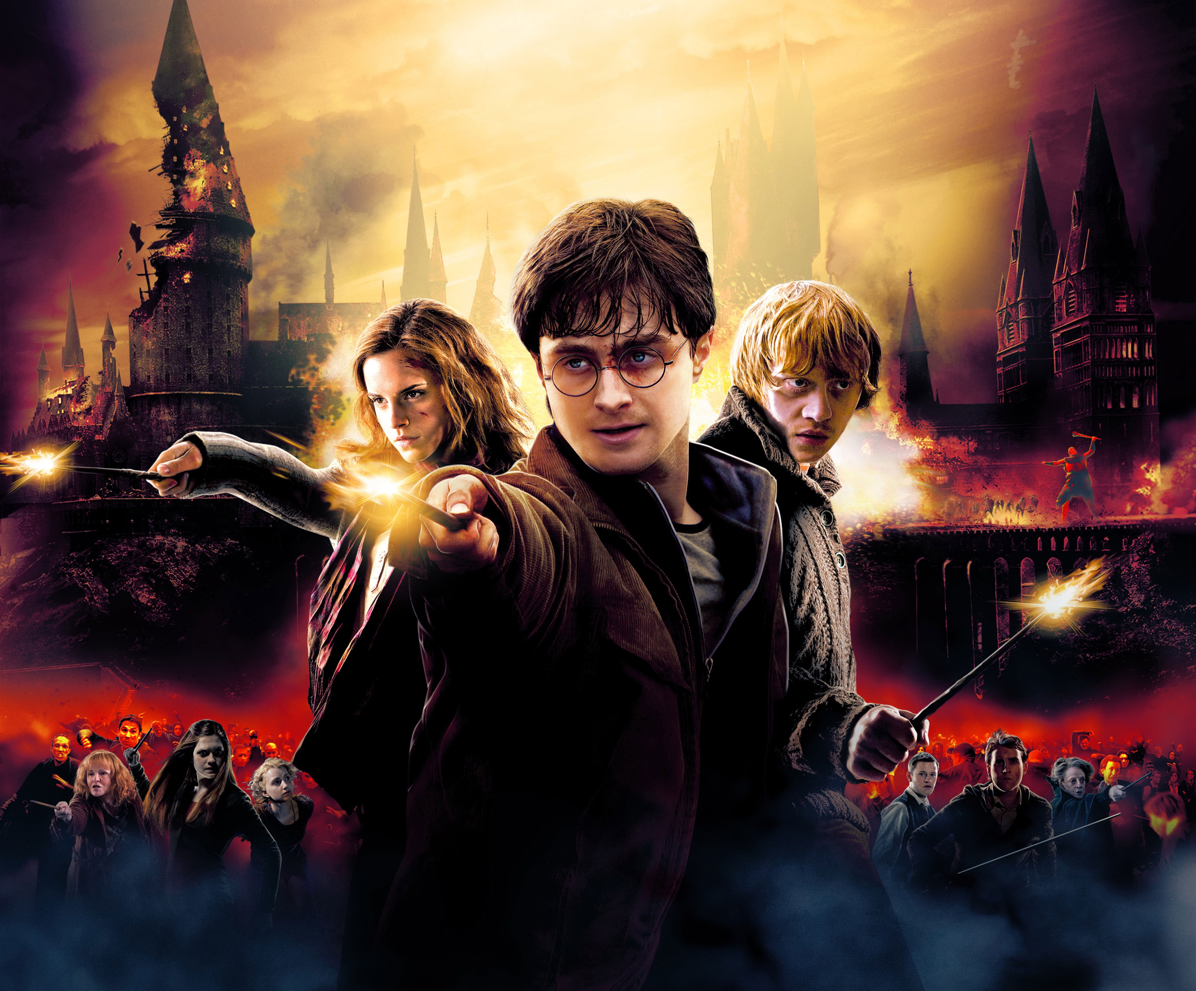Wallpaper Harry Potter And The Deathly Hallows, Emma Watson, Emma Watson, Fantasy