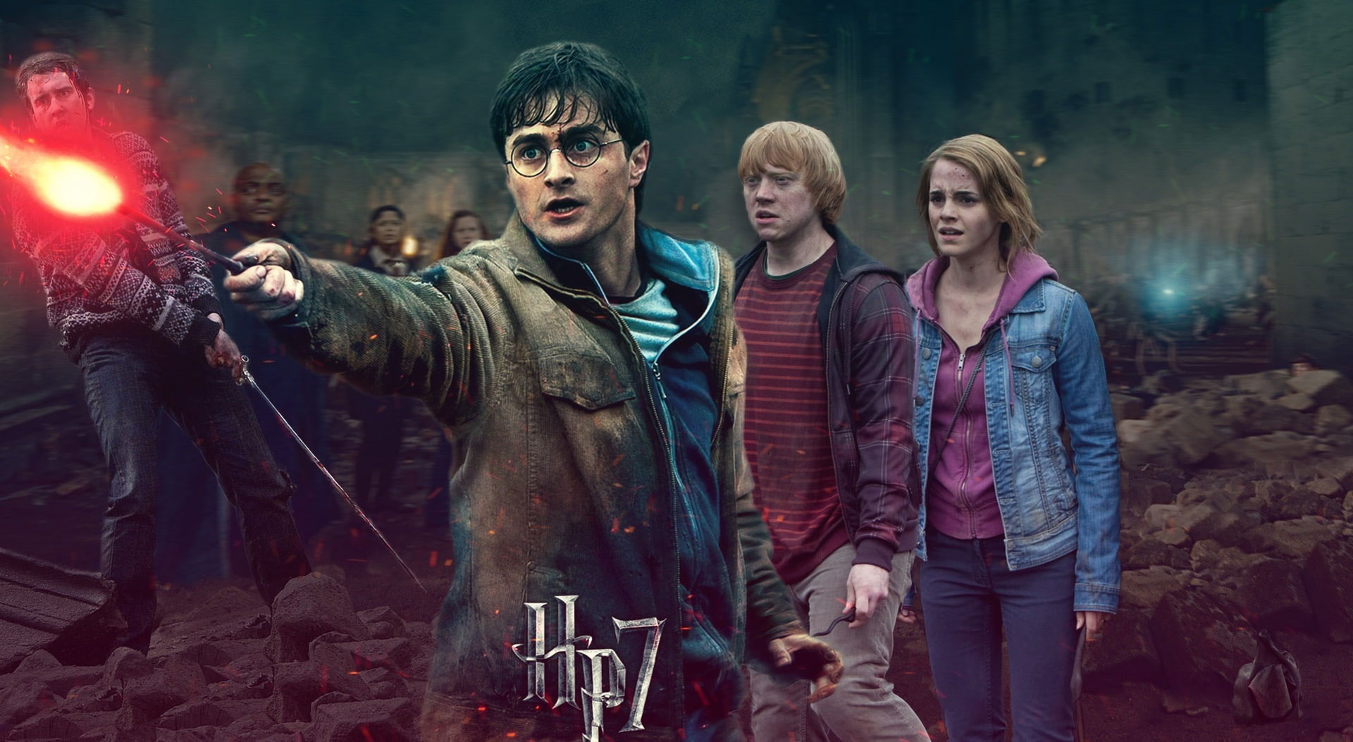 Wallpaper Harry Potter Battle Of Hogwarts Harrys Side