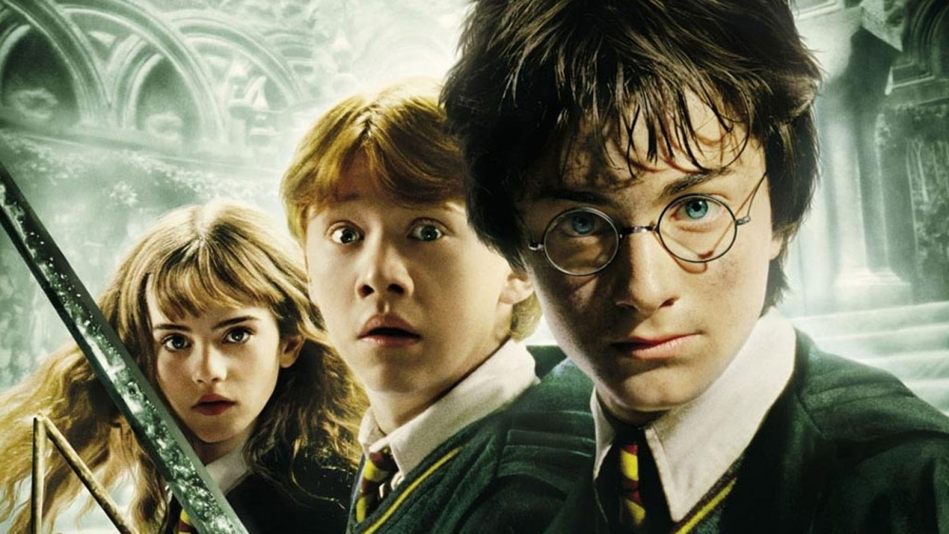 Wallpaper Harry Potter, Hermione Granger, Ron Weasley