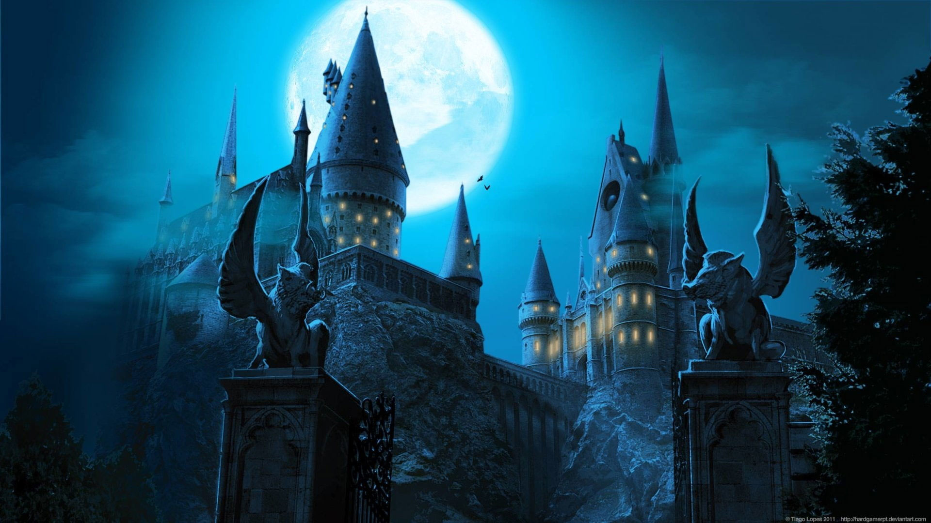 Wallpaper Harry Potter, Hogwarts Castle