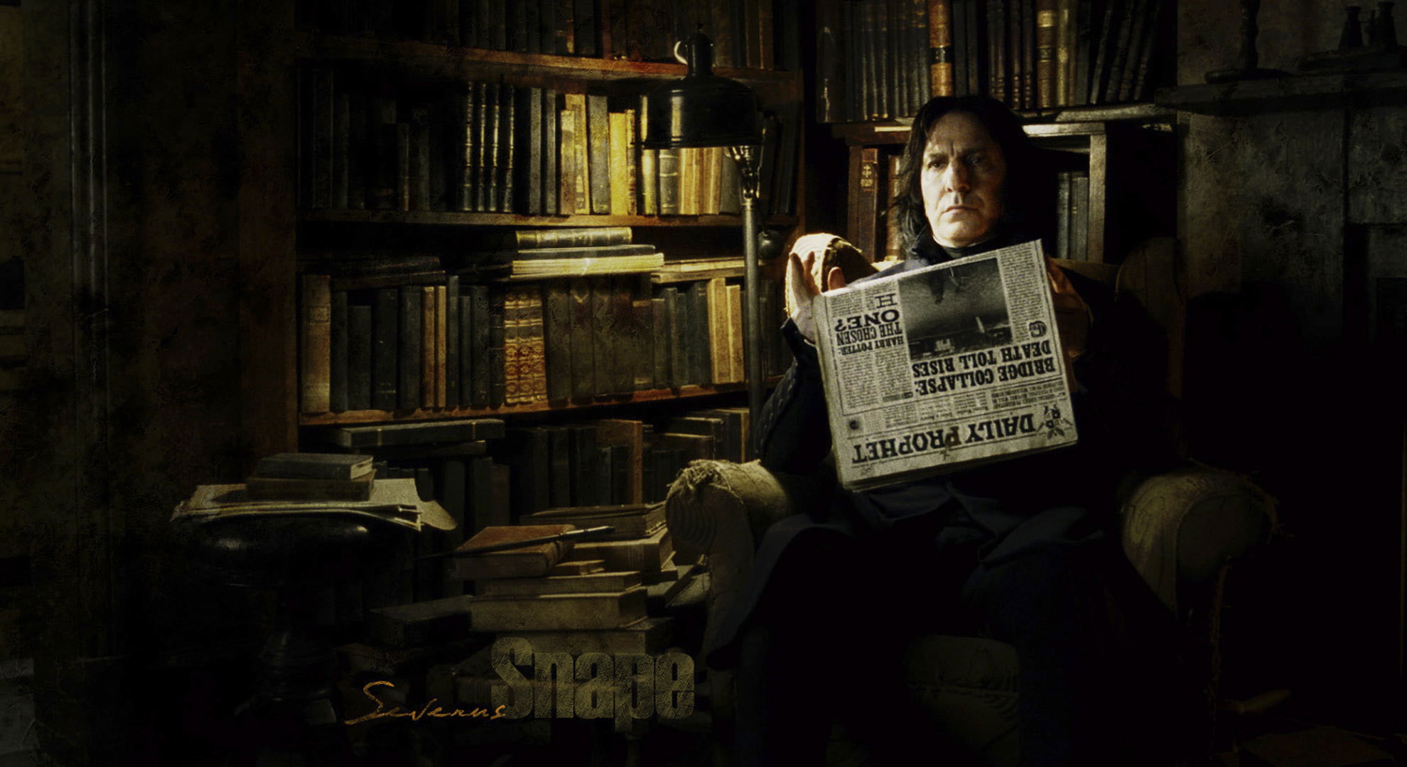Wallpaper Harry Potter Severus Snape