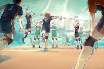 Wallpaper Hinata Shouyo, Haikyuu, Volleyball, Anime
