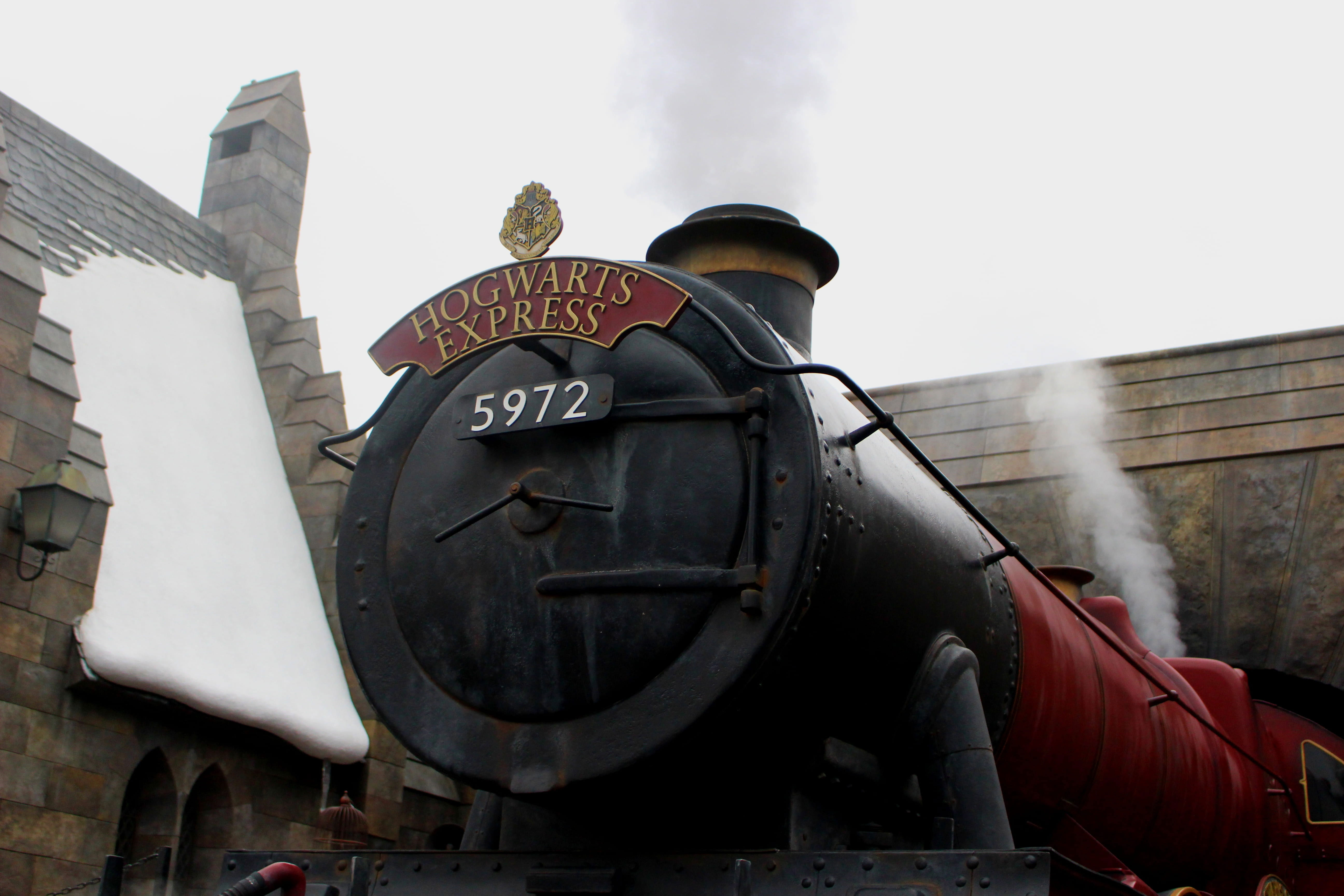 Wallpaper Low Angle Photography Of Black And Red Freight, Harry Potter, Fantasy