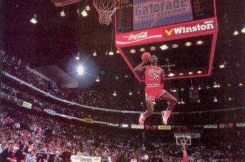 Wallpaper Michael Jordan Chicago Bulls Basketball Jump Nba