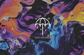 Wallpaper Multicolored Abstract Painting, Bring Me The Horizon