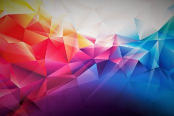 Wallpaper Multicolored Geometric Shape, Abstract