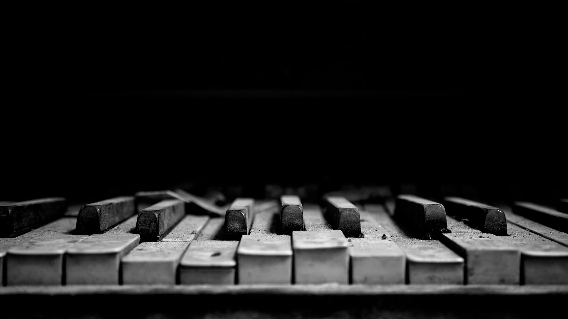 Wallpaper Piano Bw Black Hd, Gray And Black Piano Keys, Music