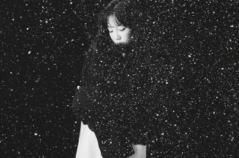 Wallpaper Snow, Girl, Snsd, Taeyeon, Black, Bw, Kpop, Mamma