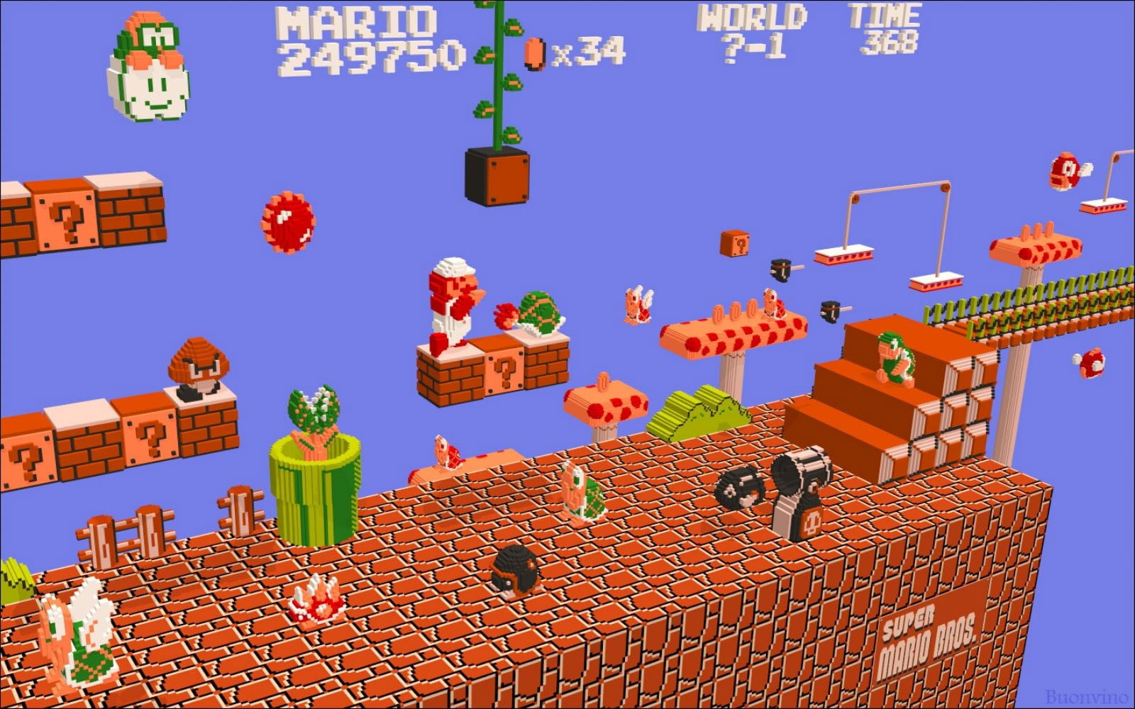 Wallpaper Super Mario Game Application, Nintendo, Video Game