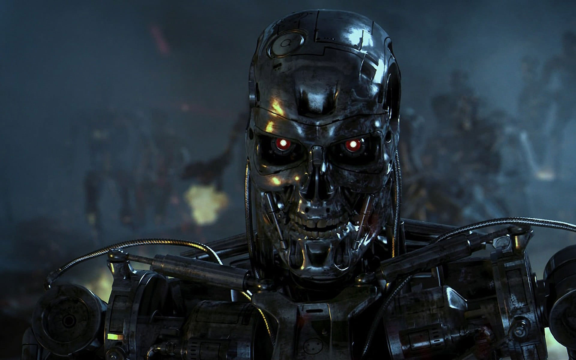 Wallpaper Terminator Robot, T 800, Science Fiction, Movies