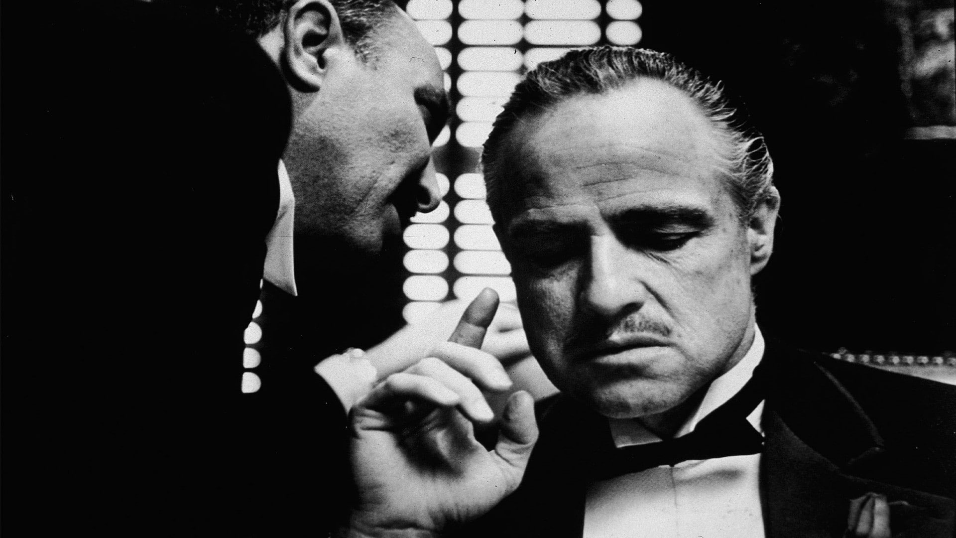 Wallpaper The Godfather, Monochrome, Marlon Brando, Vito
