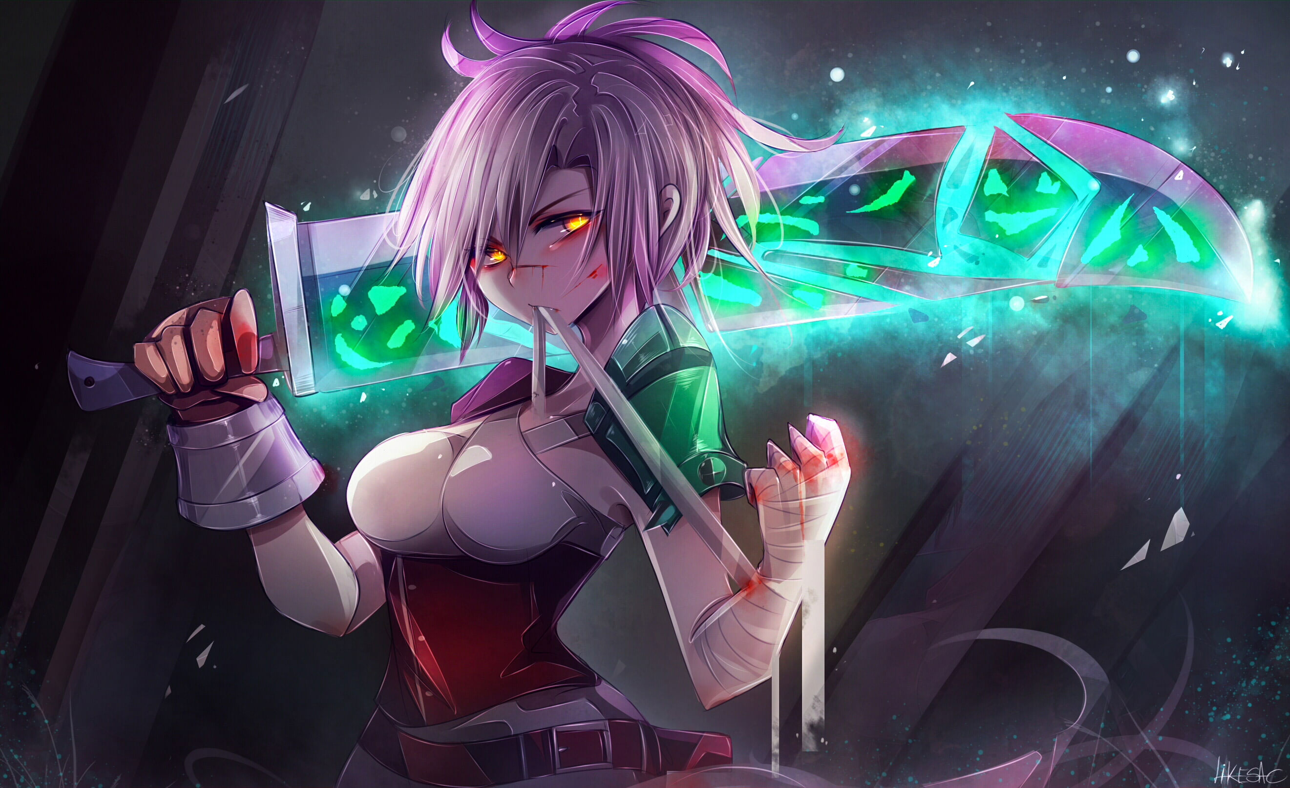 Wallpaper Video Game, Overwatch, Pink Hair, Riven League, game, Game