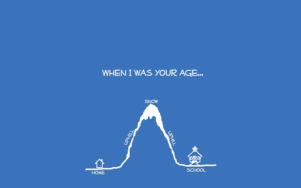 Wallpaper When I Was Your Age Meme, When I Was Your Age Il