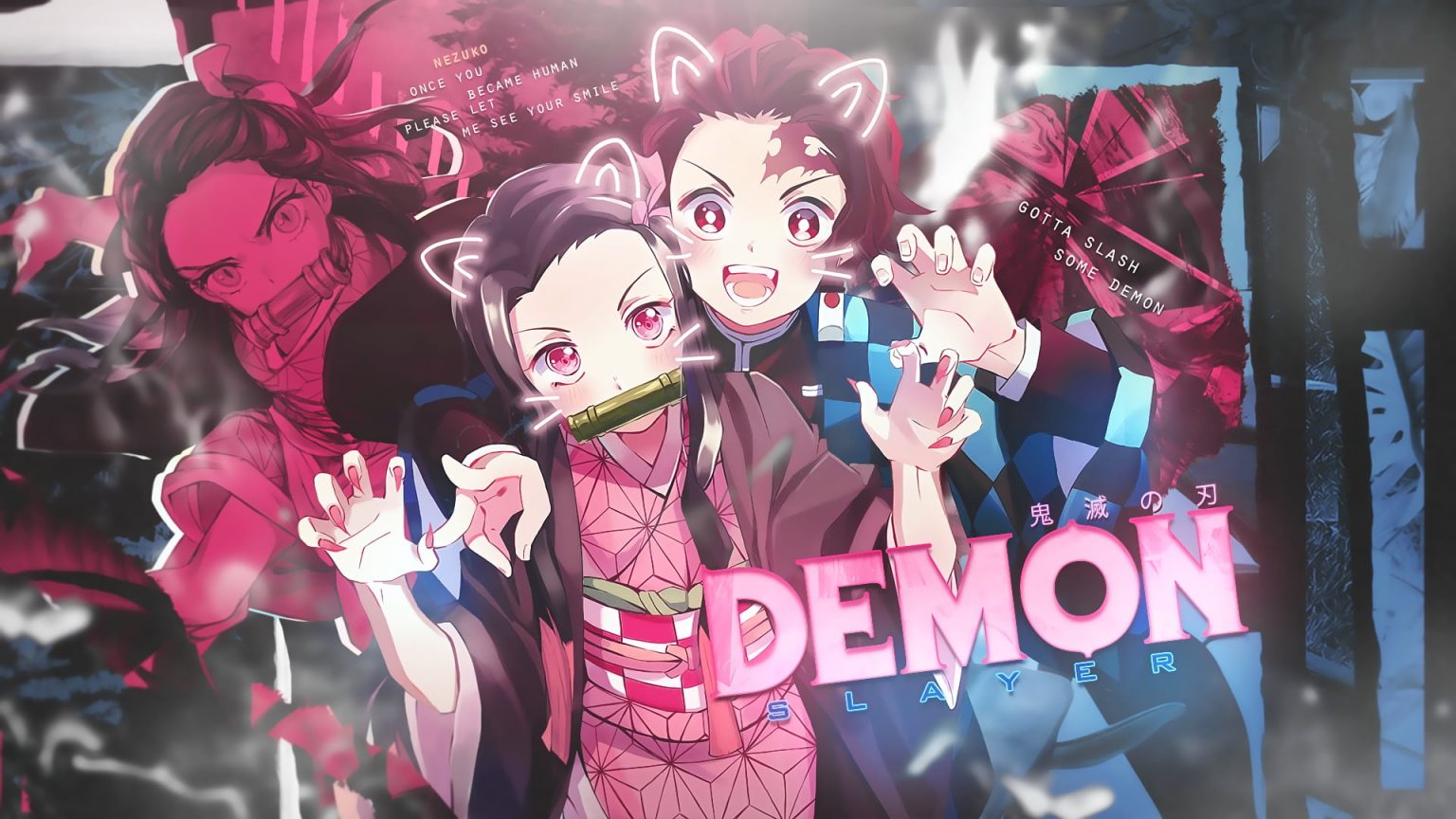 Wallpaper Anime, Demon Slayer Kimetsu No Yaiba, Nezuko • Wallpaper For