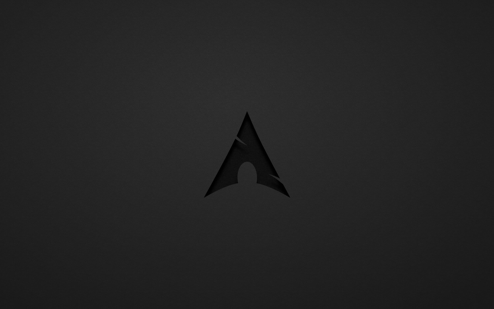 Wallpaper Arch Linux, Dark Gray, Archlinux, Minimalism