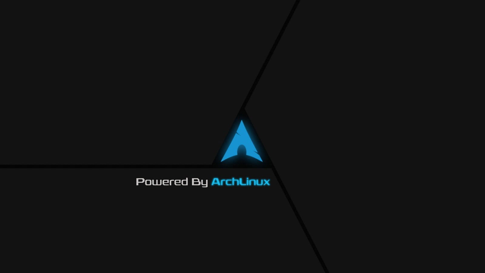 Wallpaper Archlinux Logo, Black, Arch Linux