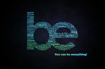 Wallpaper Be Word Cloud, Typography, Motivational