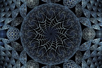 Wallpaper Blue And Gray Mandala Illustration Circle