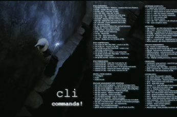 Wallpaper Cli Commands Poster, Gandalf, Linux, Debian