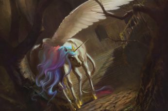 Wallpaper Fantasy Animals, Unicorn, Creature