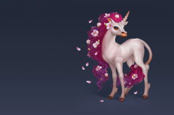 Wallpaper Flowers, Spring, Art, Unicorn, Children’s, Animal