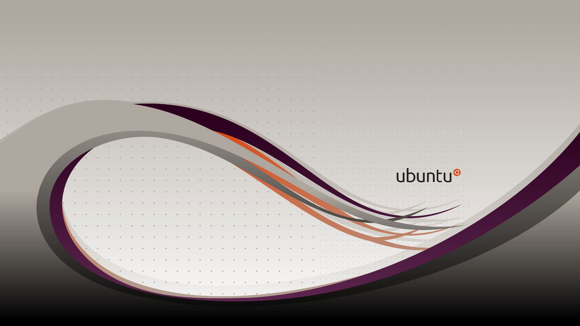 Wallpaper Gray, Purple, And Orange Ubuntu, Linux