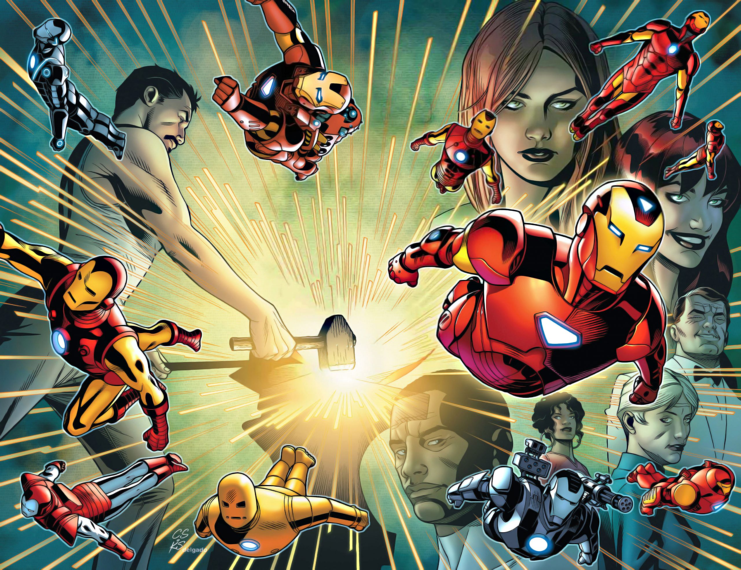 Wallpaper Iron Man, Invincible Iron Man, Tony Stark