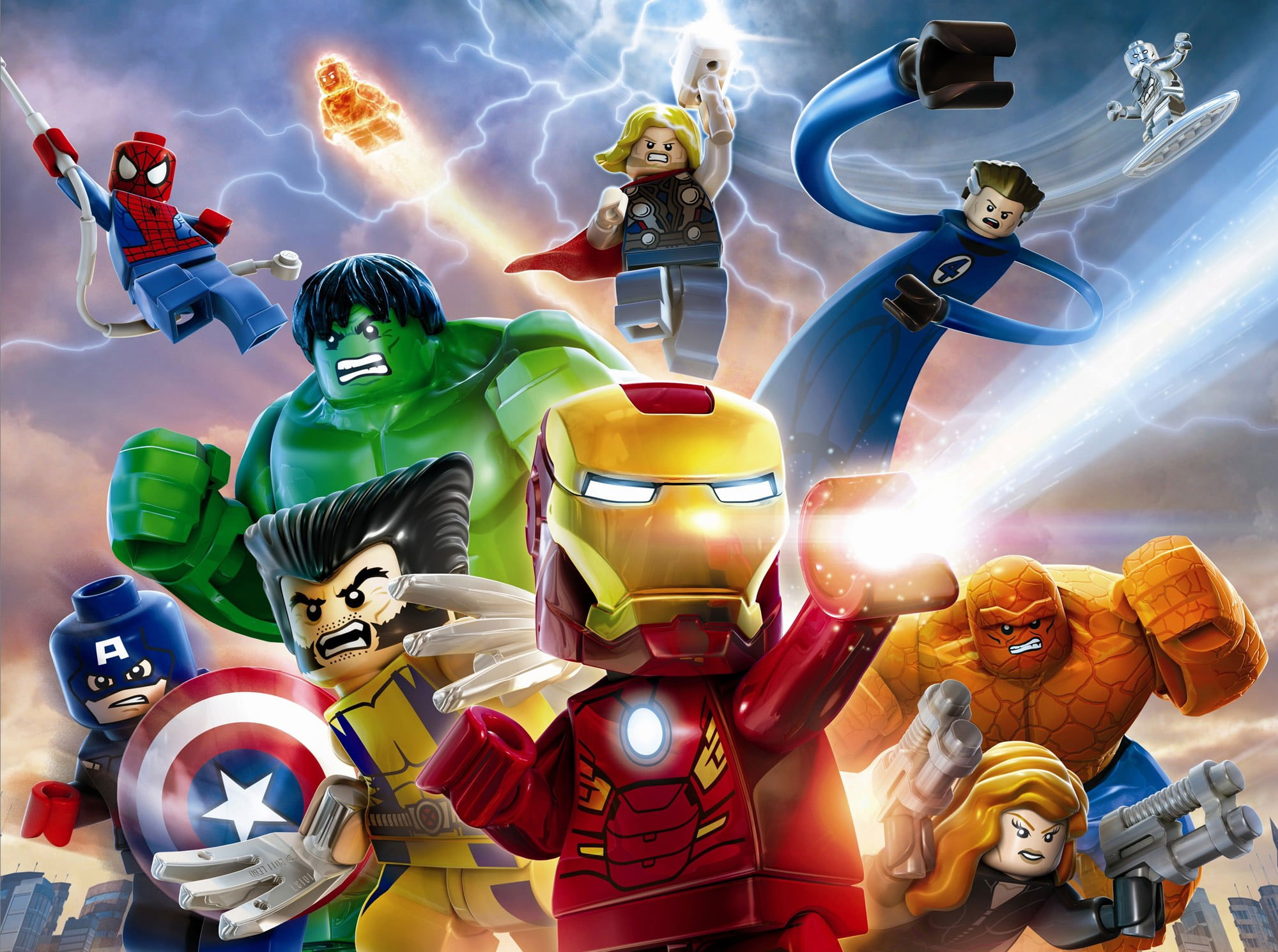 Wallpaper Lego Marvel Avengers, Marvel Super Hero