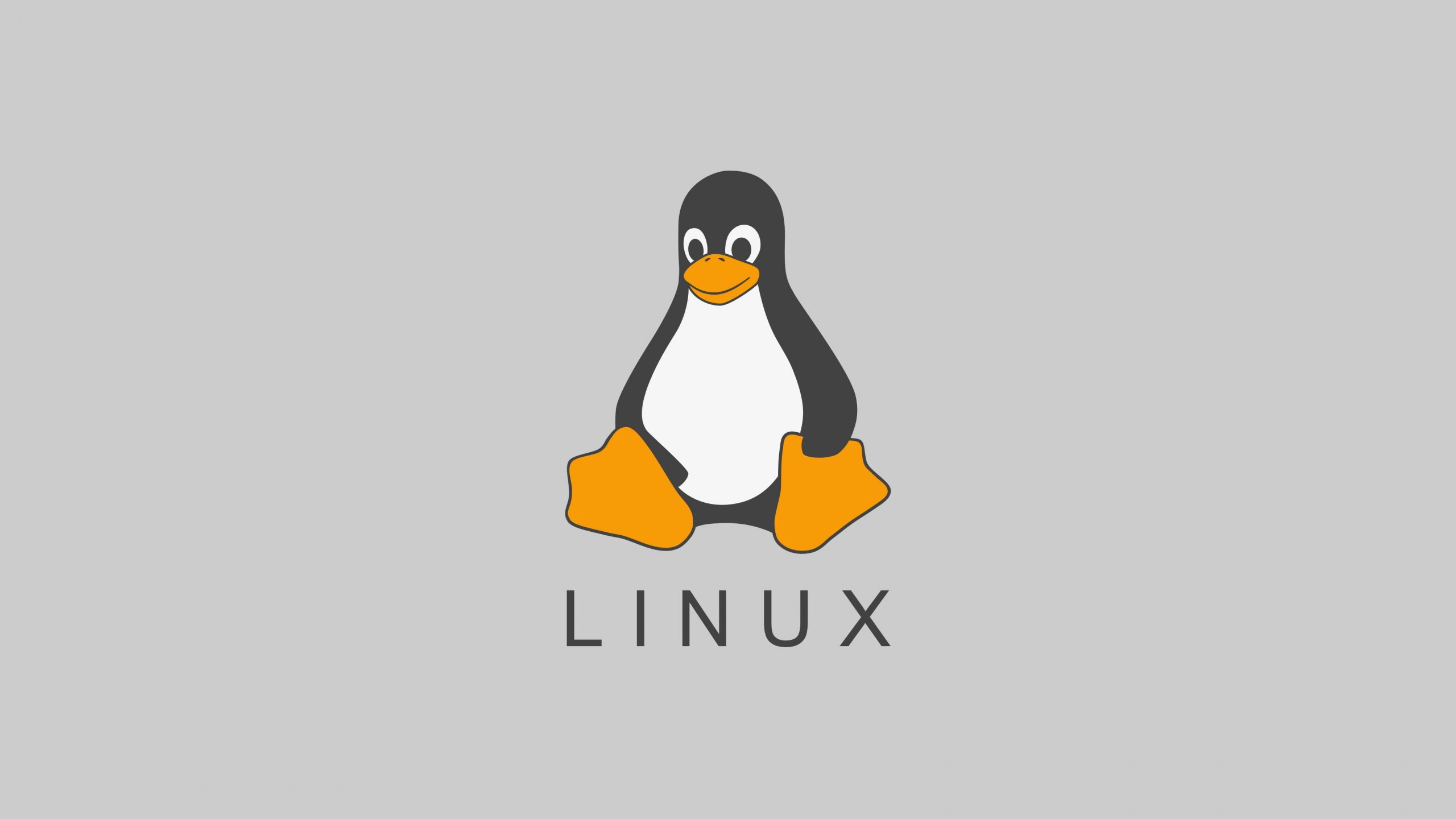 Wallpaper Linux Logo, Minimalism, Foxyriot, Tux,
