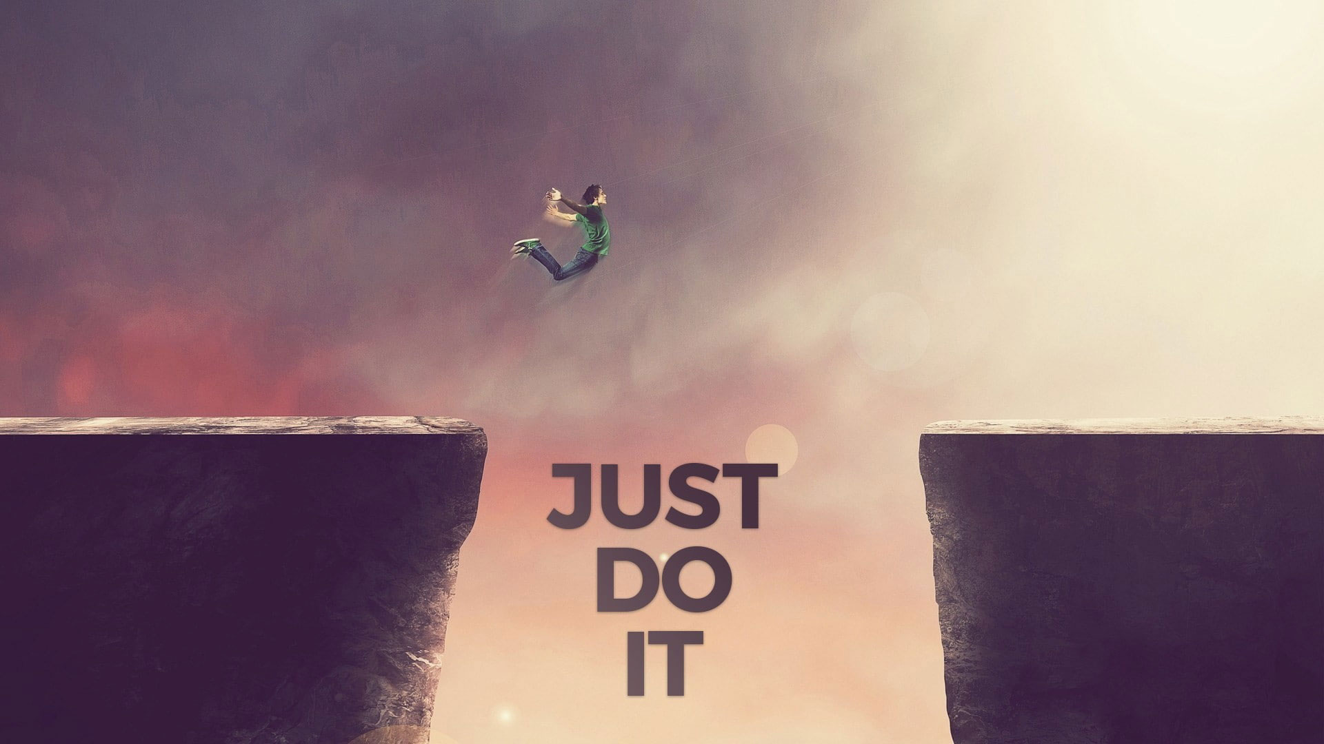 Wallpaper Just Do It, Motivational, Nike, Jumping