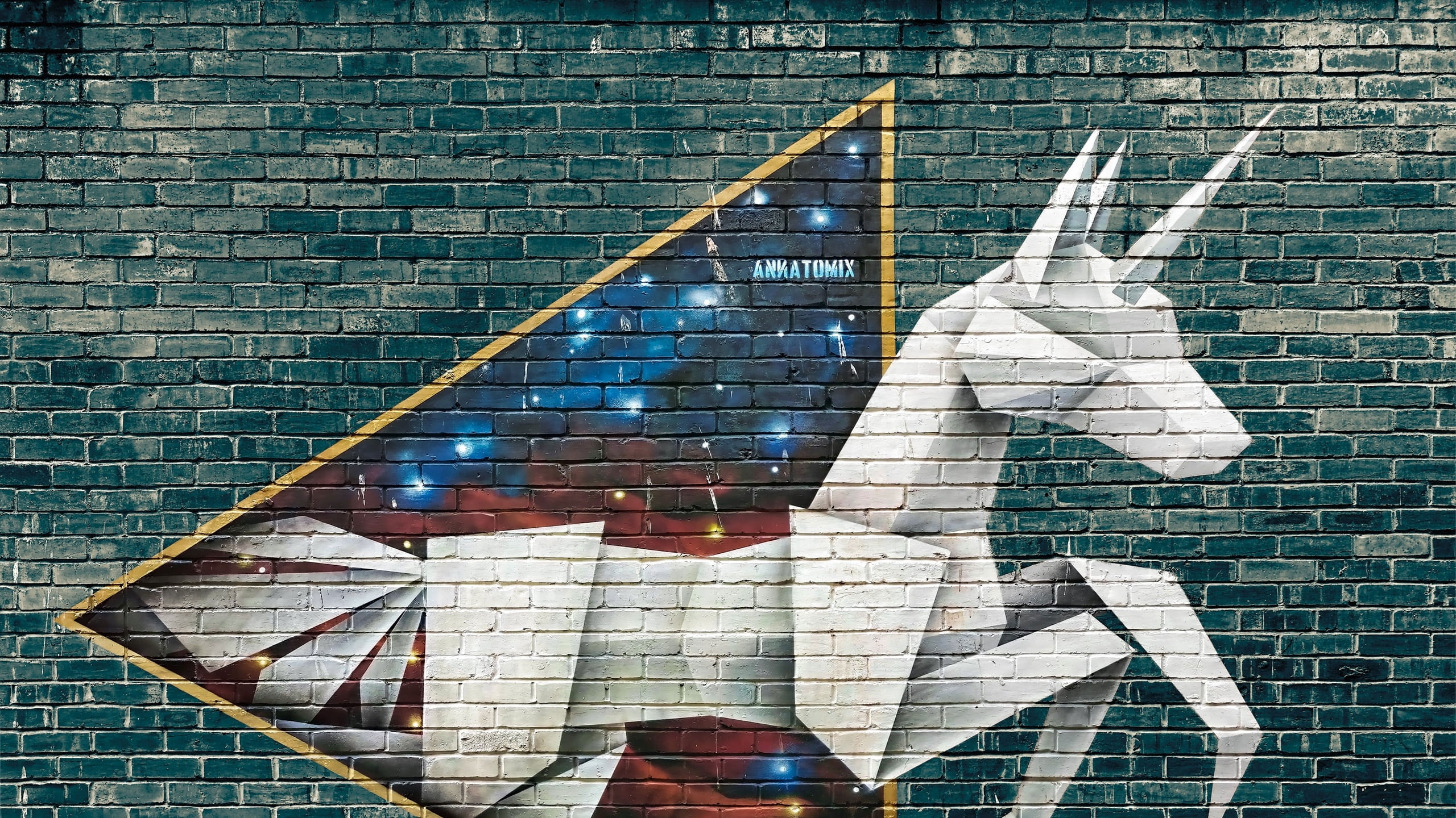 Wallpaper Unicorn, Art, Grafitti, Paper, Wall, Day