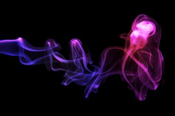 Pink And Purple Ash Digital Wallpaper, Smoke, Abstract