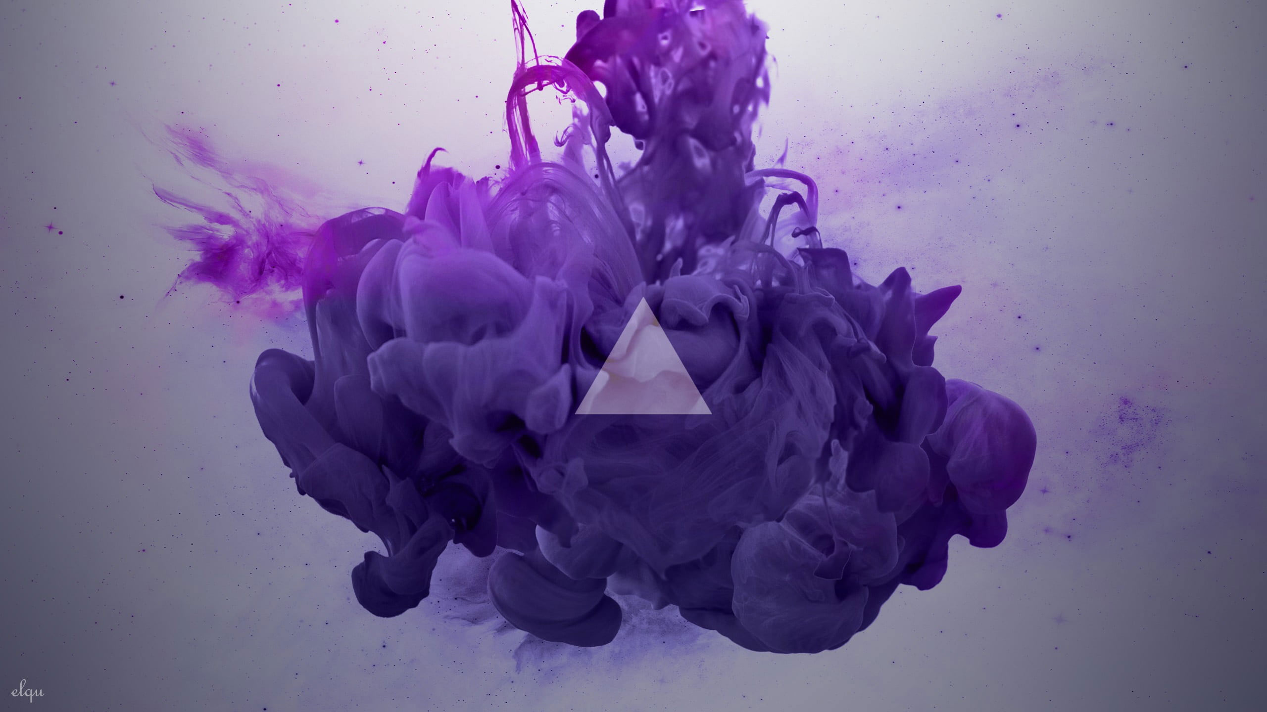 Purple Smoke Digital Wallpaper, Ink, Abstract