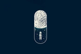 Wallpaper Sci Fi Astronaut Minimalist