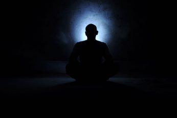 Wallpaper Silhouette Photography Of Person, Saint, Meditation