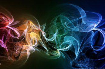 Wallpaper Windows 7 Colorful, Assorted Color Smoke