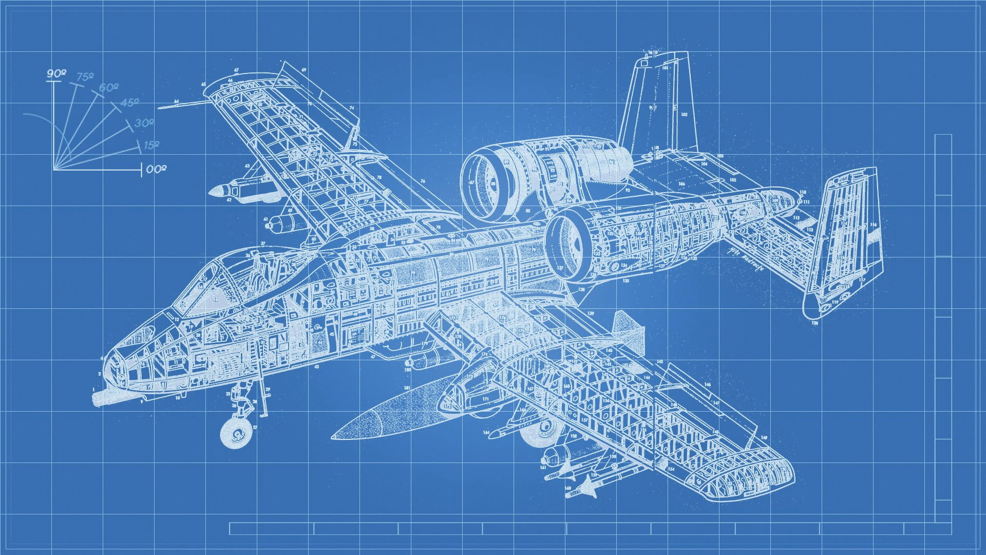 Wallpaper Aircraft Blue Print, Airplane, Technology