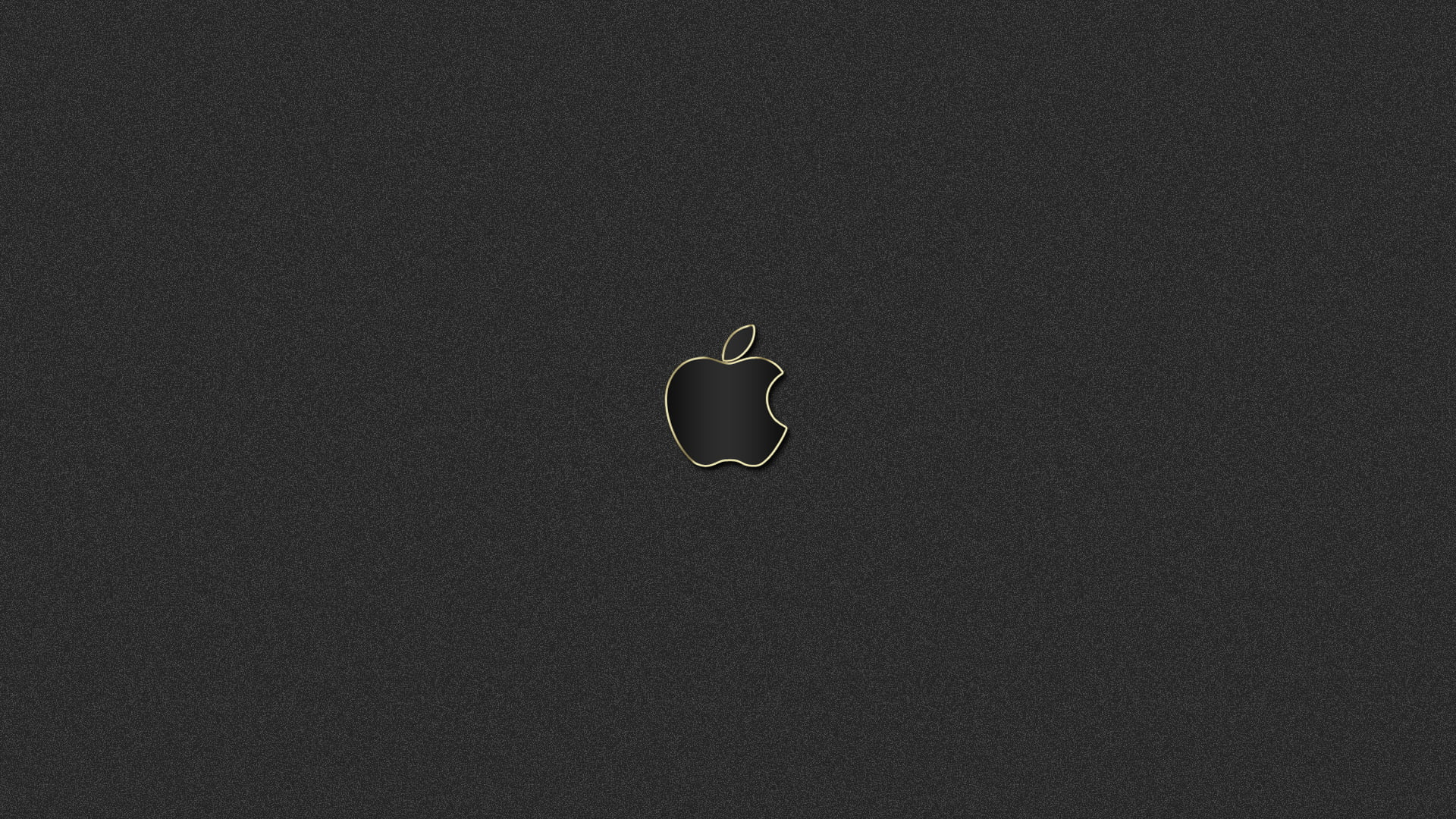 Wallpaper Apple Logo, Gold, Black, Mac, Backgrounds, Sign