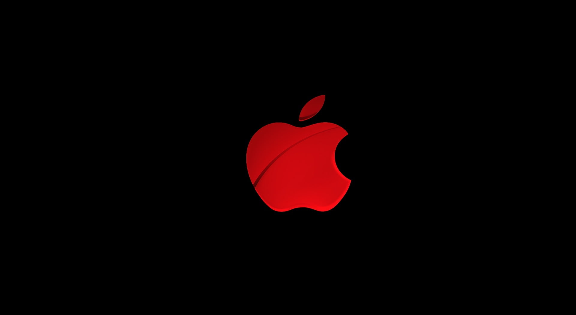Wallpaper Apple, Red Apple Logo, Computers, Mac, Black