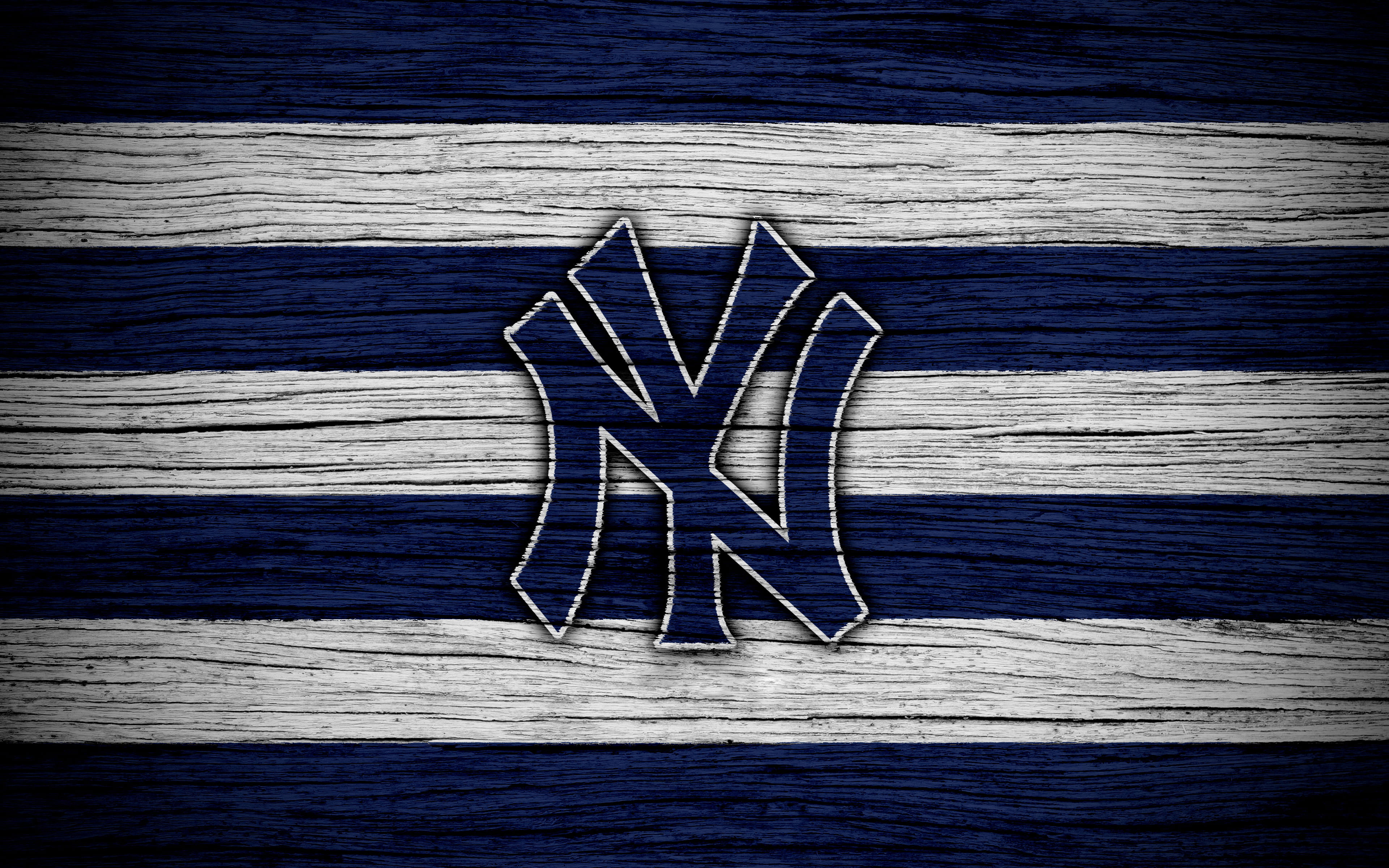 Wallpaper Baseball, New York Yankees, Logo, Mlb, Baseball, Sports