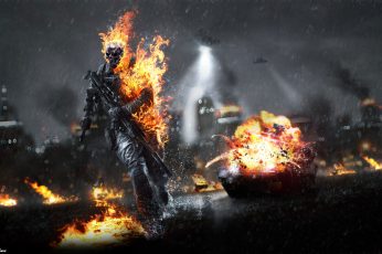 Ghost Rider Wallpaper, Fire, Fire Man, Video Game